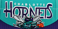 Hornets PROFILIN Teal-Purple Fitted Hat by New Era - 2nd View