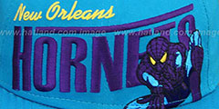 Hornets TEAM-HERO SNAPBACK Teal Hat by New Era - 2nd View