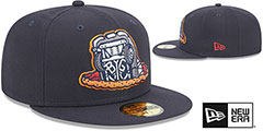 Hot Rods THEME NIGHT Navy Fitted Hat by New Era - 2nd View