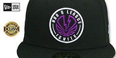 Ignite NBA G-LEAGUE Black Fitted Hat by New Era - 2nd View