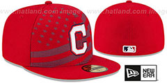 Indians 2015 JULY 4TH STARS N STRIPES Hat by New Era - 2nd View