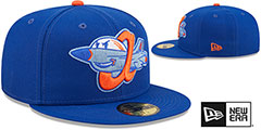 IronBirds MILB ONFIELD ROAD Royal Fitted Hat by New Era - 2nd View