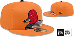 IronBirds THEME NIGHT Orange Fitted Hat by New Era - 2nd View