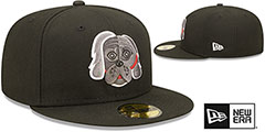 IronPigs THEME NIGHT Black Fitted Hat by New Era - 2nd View