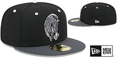 IronPigs THEME NIGHT Black-Grey Fitted Hat by New Era - 2nd View