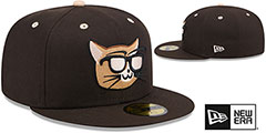 IronPigs THEME NIGHT Brown Fitted Hat by New Era - 2nd View