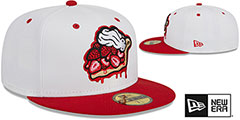 IronPigs THEME NIGHT White-Red Fitted Hat by New Era - 2nd View