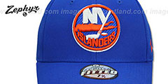 Islanders SHOOTOUT Royal Fitted Hat by Zephyr - 2nd View