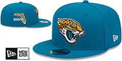 Jaguars 2024 NFL DRAFT SNAPBACK Teal Hat by New Era - 2nd View