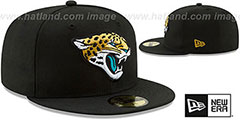 Jaguars NFL TEAM-BASIC Black Fitted Hat by New Era - 2nd View