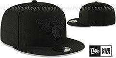 Jaguars TEAM-BASIC BLACKOUT SNAPBACK Hat by New Era - 2nd View