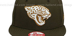 Jaguars TEAM-BASIC SNAPBACK Brown-Wheat Hat by New Era - 2nd View