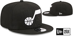 Jazz 2023 NBA DRAFT SNAPBACK Black Hat by New Era - 2nd View