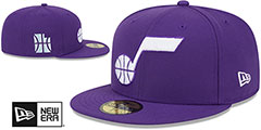 Jazz 23-24 ALTERNATE CITY-EDITION Fitted Hat by New Era - 2nd View