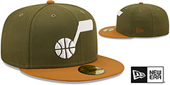 Jazz 2T COLOR PACK Olive-Tan Fitted Hat by New Era - 2nd View