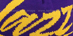 Jazz VICE BEANIE Purple by Mitchell and Ness - 2nd View