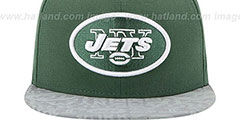 Jets 2014 NFL DRAFT Green Fitted Hat by New Era - 2nd View