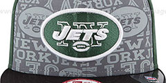 Jets 2014 NFL DRAFT SNAPBACK Green-Black Hat by New Era - 2nd View