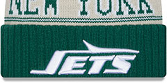 Jets 2023 HISTORIC SIDELINE Knit Beanie Hat by New Era - 2nd View