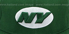 Jets COACHES-2 Green Fitted Hat by Reebok - 2nd View