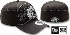 Jets NFL BLACK-CLASSIC FLEX Hat by New Era - 2nd View