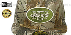 Jets NFL TEAM-BASIC Realtree Camo Fitted Hat by New Era - 2nd View