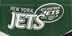 Jets NFL-TIGHT Green-White Fitted Hat by New Era - 2nd View