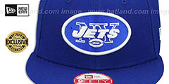 Jets TEAM-BASIC SNAPBACK Royal-White Hat by New Era - 2nd View