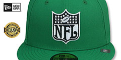 Jets THROWBACK NFL SHIELD-BASIC Green Fitted Hat by New Era - 2nd View