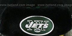 Jets TRAPPER Black Knit Hat by New Era - 2nd View