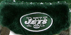 Jets TRAPPER Green Knit Hat by New Era - 2nd View