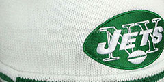 Jets XL-LOGO BEANIE White by Mitchell and Ness - 2nd View