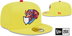 Jumbo Shrimp THEME NIGHT Yellow Fitted Hat by New Era - 2nd View