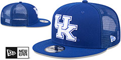 Kentucky TEAM-BASIC TRUCKER SNAPBACK Royal Hat by New Era - 2nd View