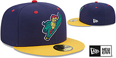 Kernels MILB MARVEL DEFENDERS Navy-Gold Fitted Hat by New Era - 2nd View