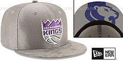 Kings 2017 ONCOURT DRAFT Grey Fitted Hat by New Era - 2nd View