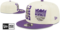 Kings 2022 NBA DOUBLE WHAMMY DRAFT SNAPBACK Hat by New Era - 2nd View