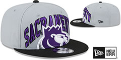 Kings 2023 TIP OFF SNAPBACK Grey-Black Hat by New Era - 2nd View