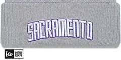 Kings 22-23 CITY-EDITION Knit Beanie Hat by New Era - 2nd View