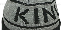 Kings HIGH-5 CIRCLE BEANIE Grey-Black by Mitchell and Ness - 2nd View