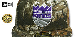 Kings NBA TEAM-BASIC Realtree Camo Fitted Hat by New Era - 2nd View