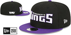 Kings STATEMENT SNAPBACK Black-Purple Hat by New Era - 2nd View