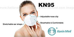 KN95 Protection Face Mask 100-PACK by Konin Med - 2nd View