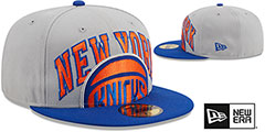 Knicks 2023 NBA TIP OFF Grey-Royal Fitted Hat by New Era - 2nd View