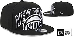 Knicks 2023 TIP OFF SNAPBACK Black-White Hat by New Era - 2nd View