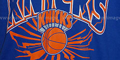 Knicks EARTHQUAKE Royal T-Shirt by Mitchell & Ness - 2nd View