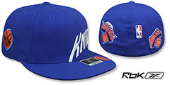 Knicks ELEMENTS Royal Fitted Hat by Reebok - 2nd View