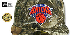 Knicks NBA TEAM-BASIC Realtree Camo Fitted Hat by New Era - 2nd View