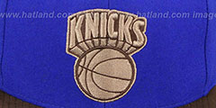 Knicks TC-BROWN SUEDE STRAPBACK Hat Mitchell and Ness - 2nd View