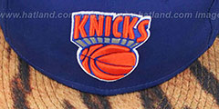 Knicks TIGER ANIMALISTIC-FUR VIZA STRAPBACK Hat by New Era - 2nd View